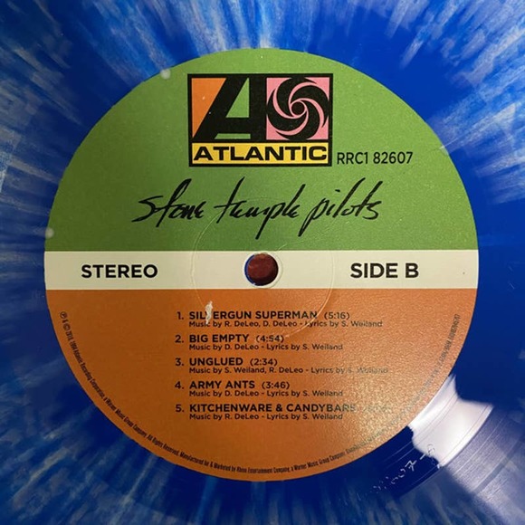 Stone Temple Pilots – Purple : Vinyl Limited Edition Blue with White Splatter - Picture 4 of 7